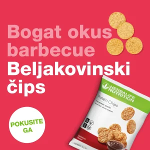Beljakovinski čips Barbecue – Herbalife | 10 vrečk, manj maščob